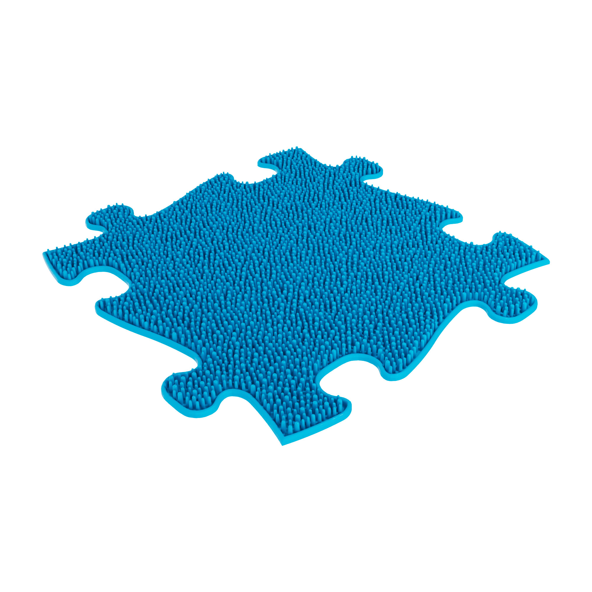 Muffik grass sensory playmat tile in blue colour