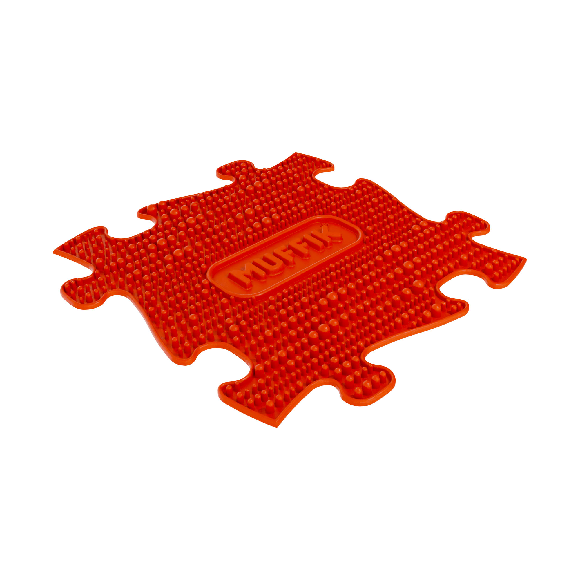 Muffik sensory playmat tile in red colour