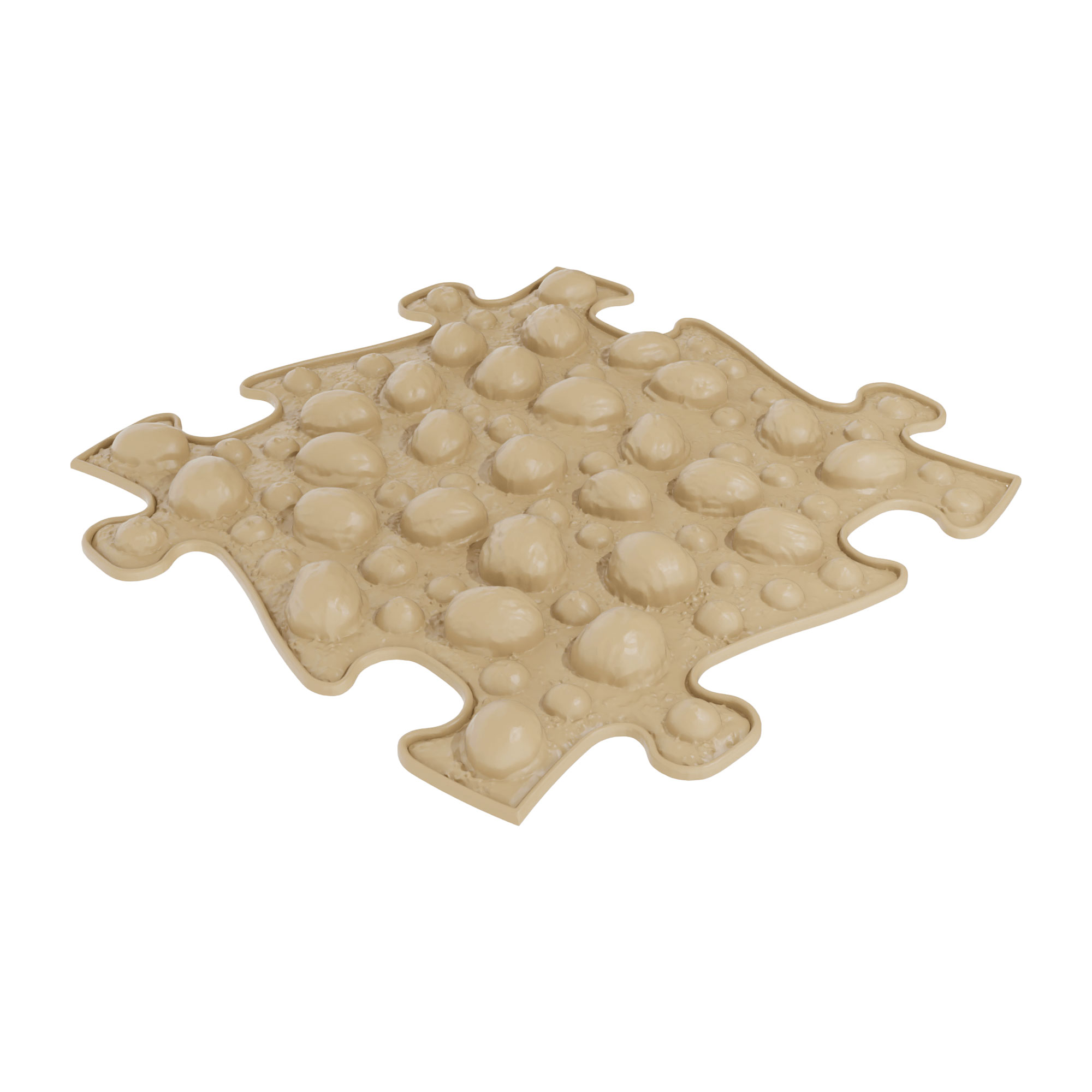 Muffik nuts sensory playmat tile in light brown colour