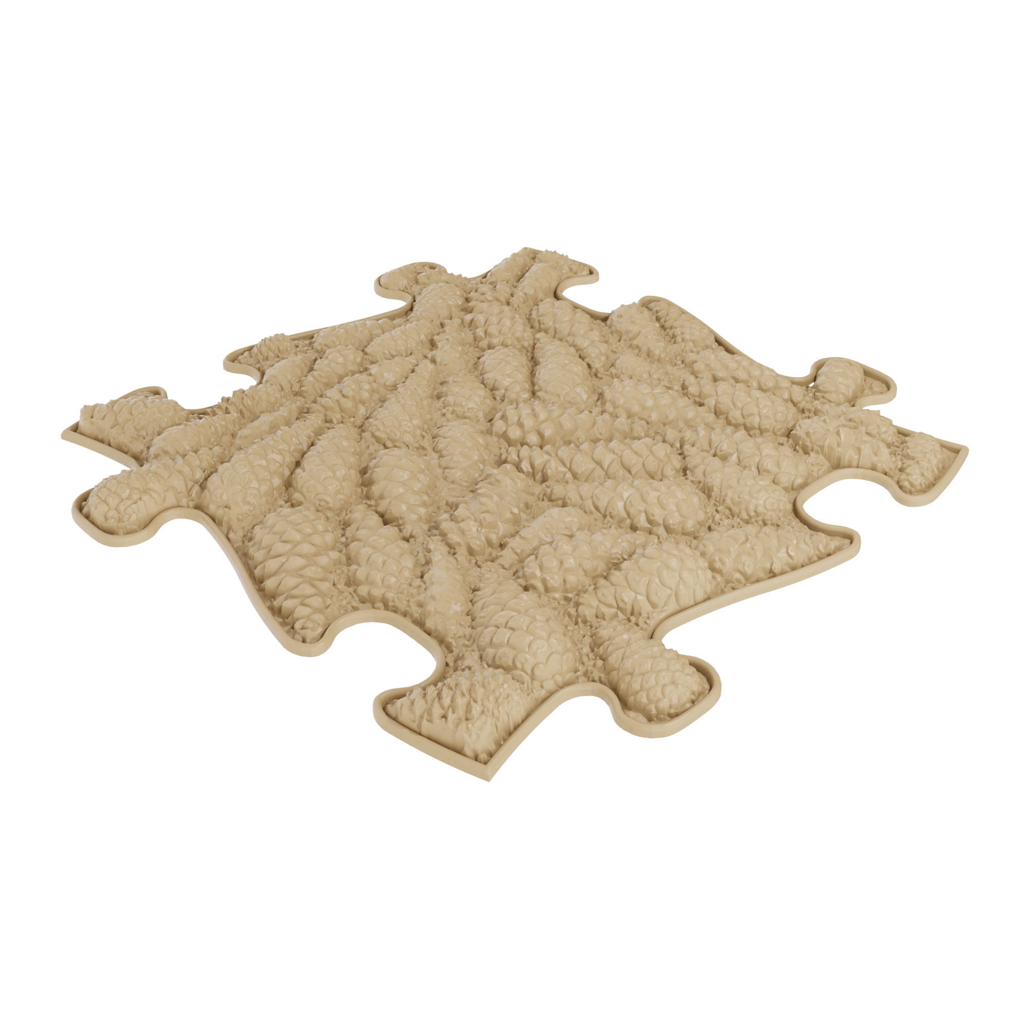 Muffik forest sensory playmat tile in light brown colour