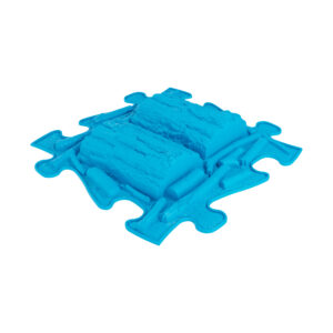 Muffik logs sensory playmat tile in blue colour