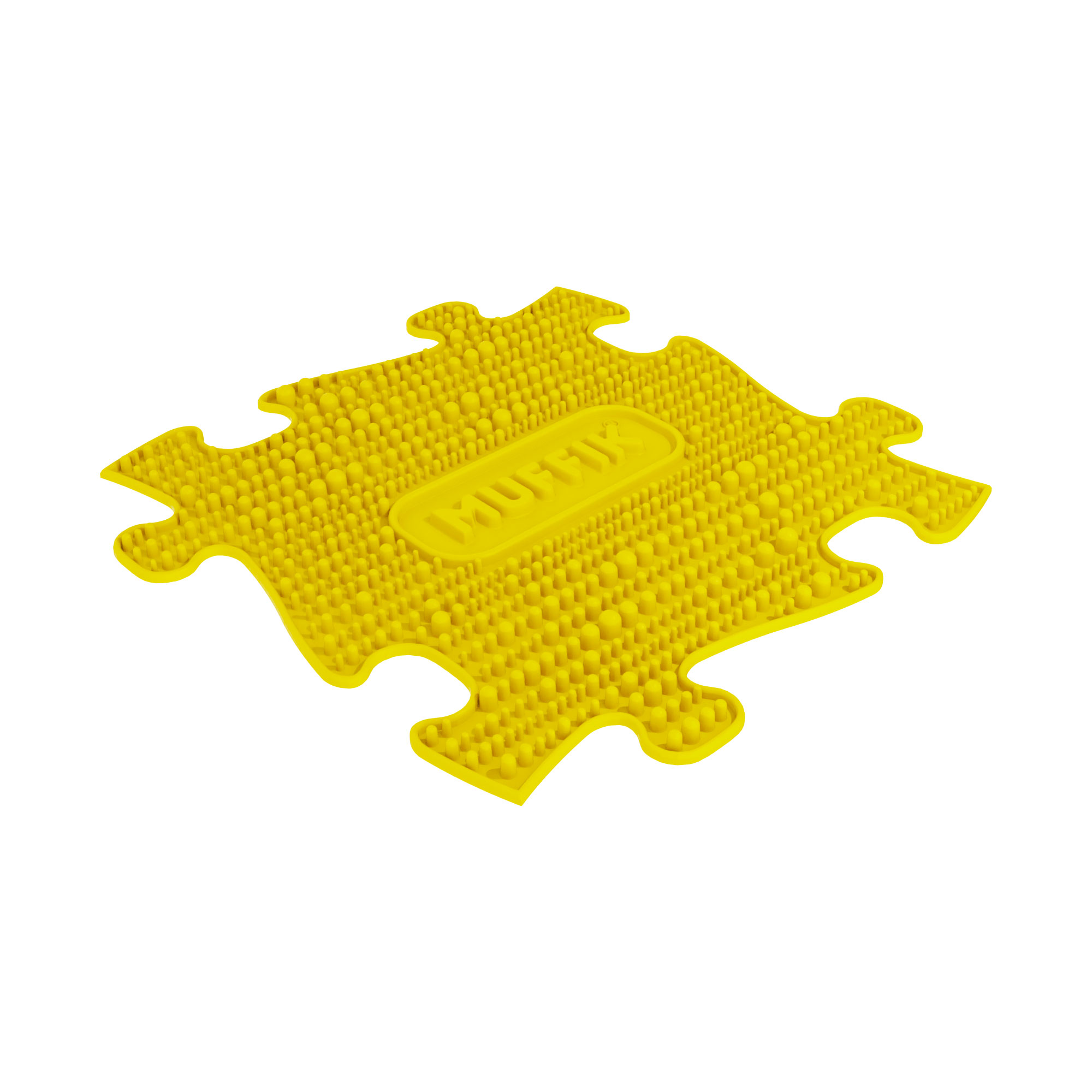 Muffik sensory playmat tile in yellow colour