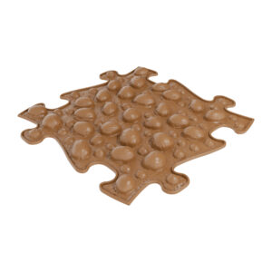 Muffik nuts sensory playmat tile in brown colour