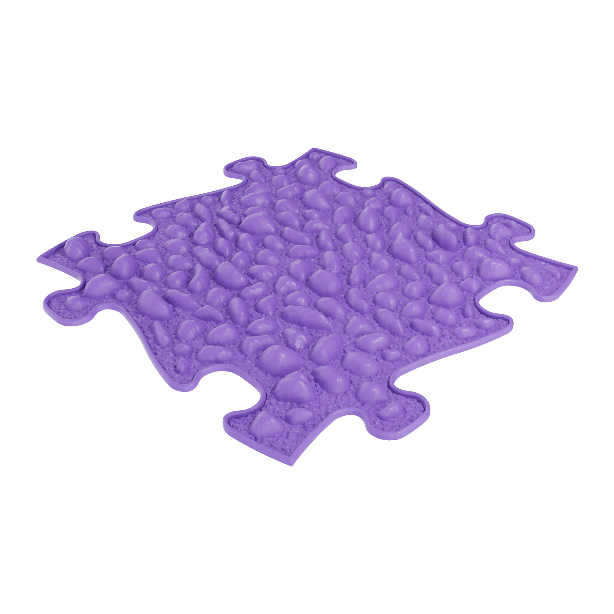 Muffik pebbles sensory playmat tile in purple colour