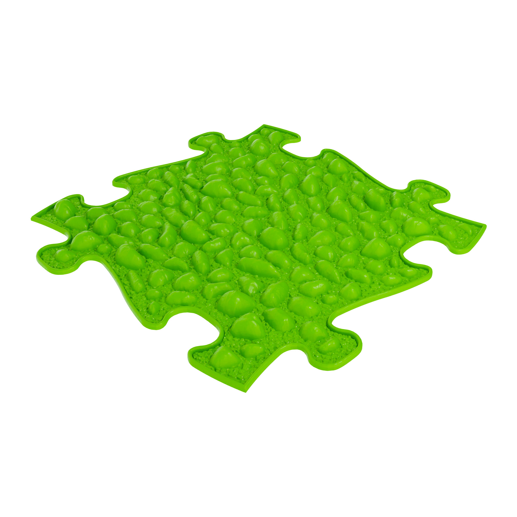 Muffik pebbles sensory playmat tile in green colour