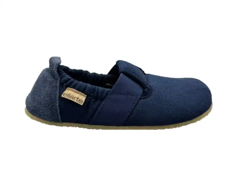 Barefoot Shoes for Children Ellarte TOMI–  Natural Cotton Barefoot Slippers for Kids– Navy
